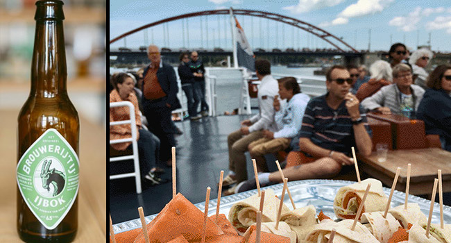 PaasIj biertje en blues muziek tijdens boottocht pasen 2018 amsterdam