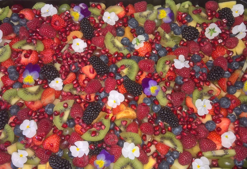 fruitsalade_boot_uitje fruitsalade tijdens een boot uitje