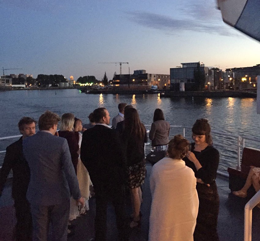 trouwfeest op boot Stortemelk amsterdam